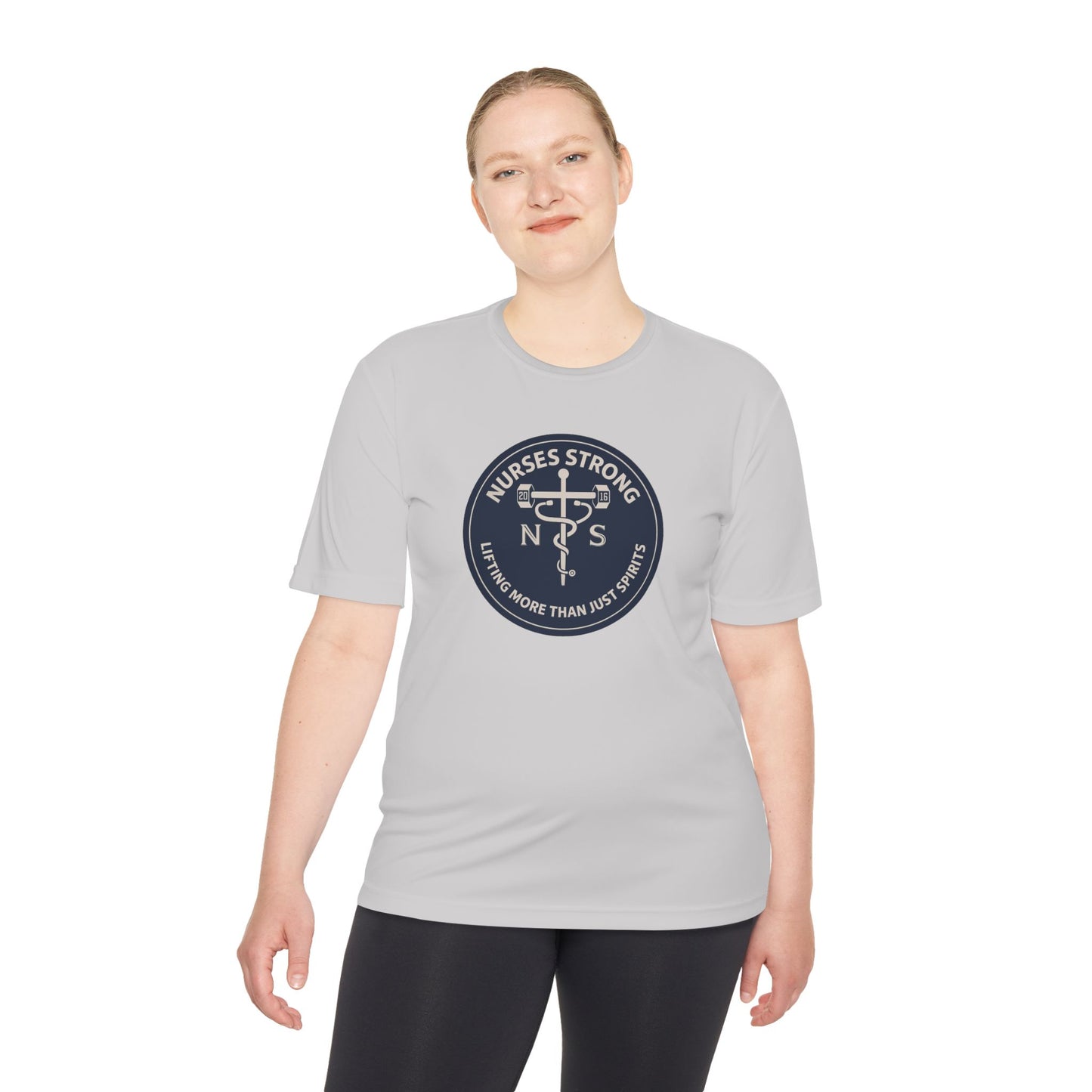 Nurses Strong Performance Tee | Gift for Healthcare Workers, Athletic Shirt, Appreciation Gift, Fitness Apparel, Nursing Student Tee