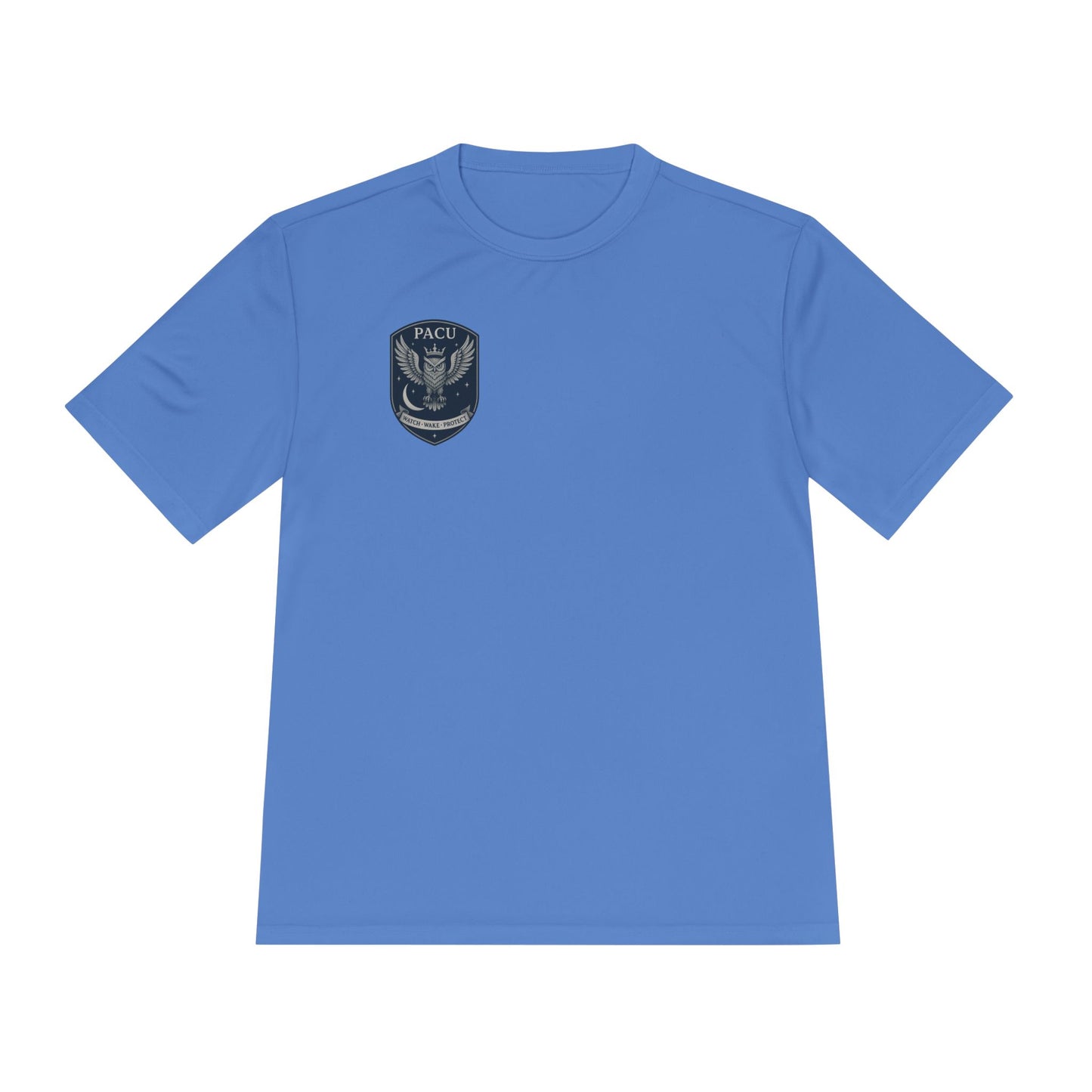 PACU Sigil Wicking Tee with PACU Eagle Emblem, Lightweight Athletic Shirt, Outdoor Activewear, Gym Tee, Perfect for Sports and Training