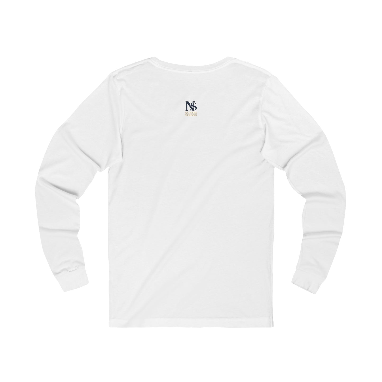 Blue Tan NSLong Sleeve Tee, Unisex Jersey Tee for Nurses