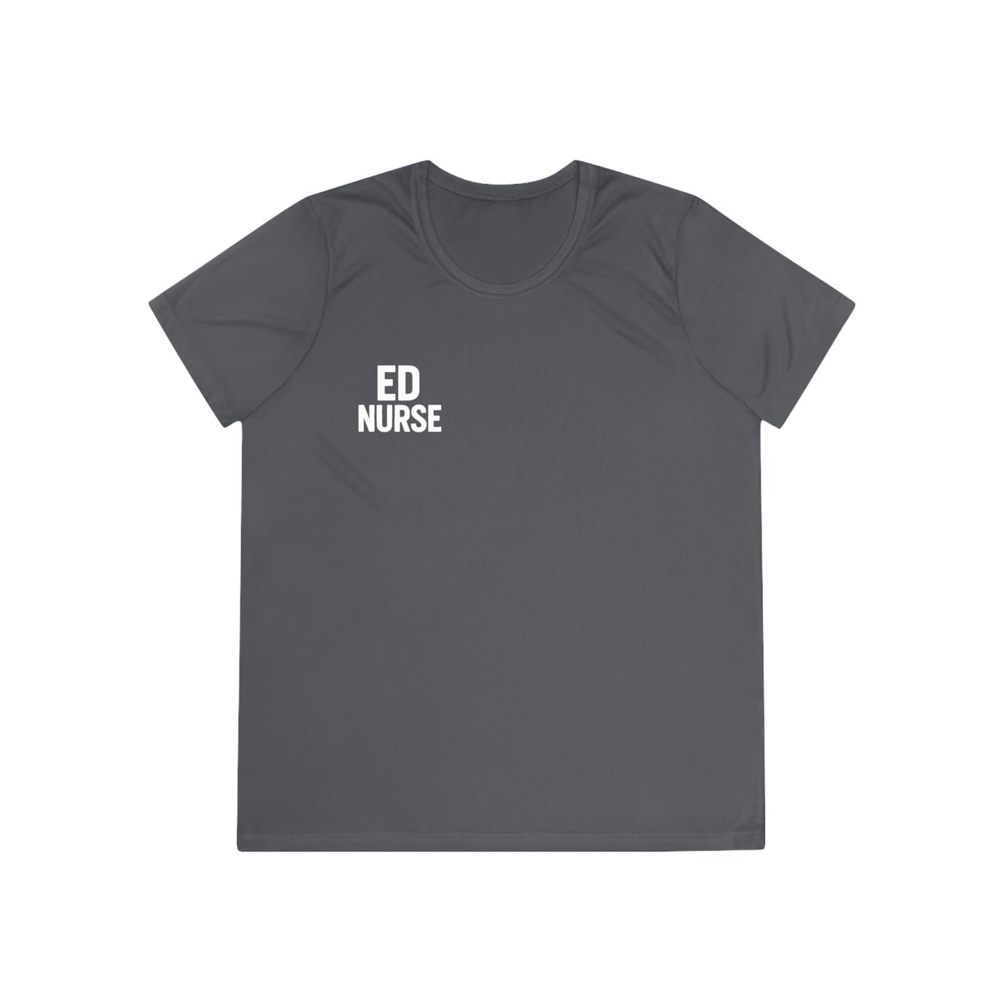 ED Nurse Ladies Athletic Tee - Fitness Shirt for Women, Workout Top, Gym Apparel, Sports T-shirt, Running Top