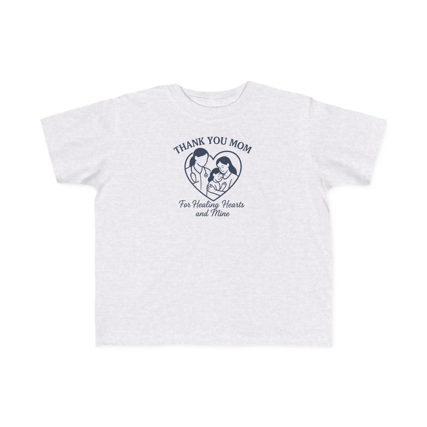 Toddler's Thank You Mom Tee, Cute Toddler Shirt, Kids' Gift for Mother's Day, Birthday Party Outfit, Comfy Jersey T-Shirt