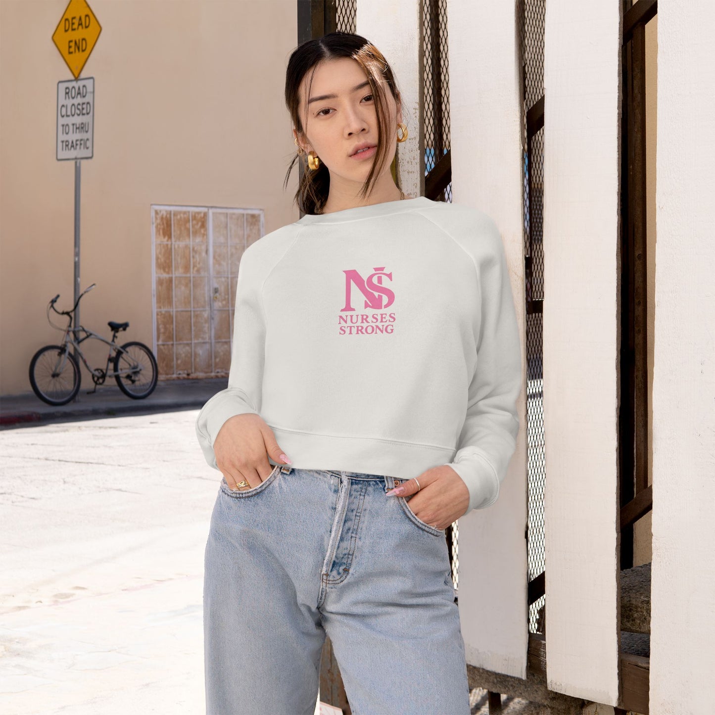 Nurse Strong Cropped Fleece Pullover, Nursing Gift, Casual Women's Sweater, Cozy Sweatshirt for Nurses, Hospital Appreciation Apparel, [...]