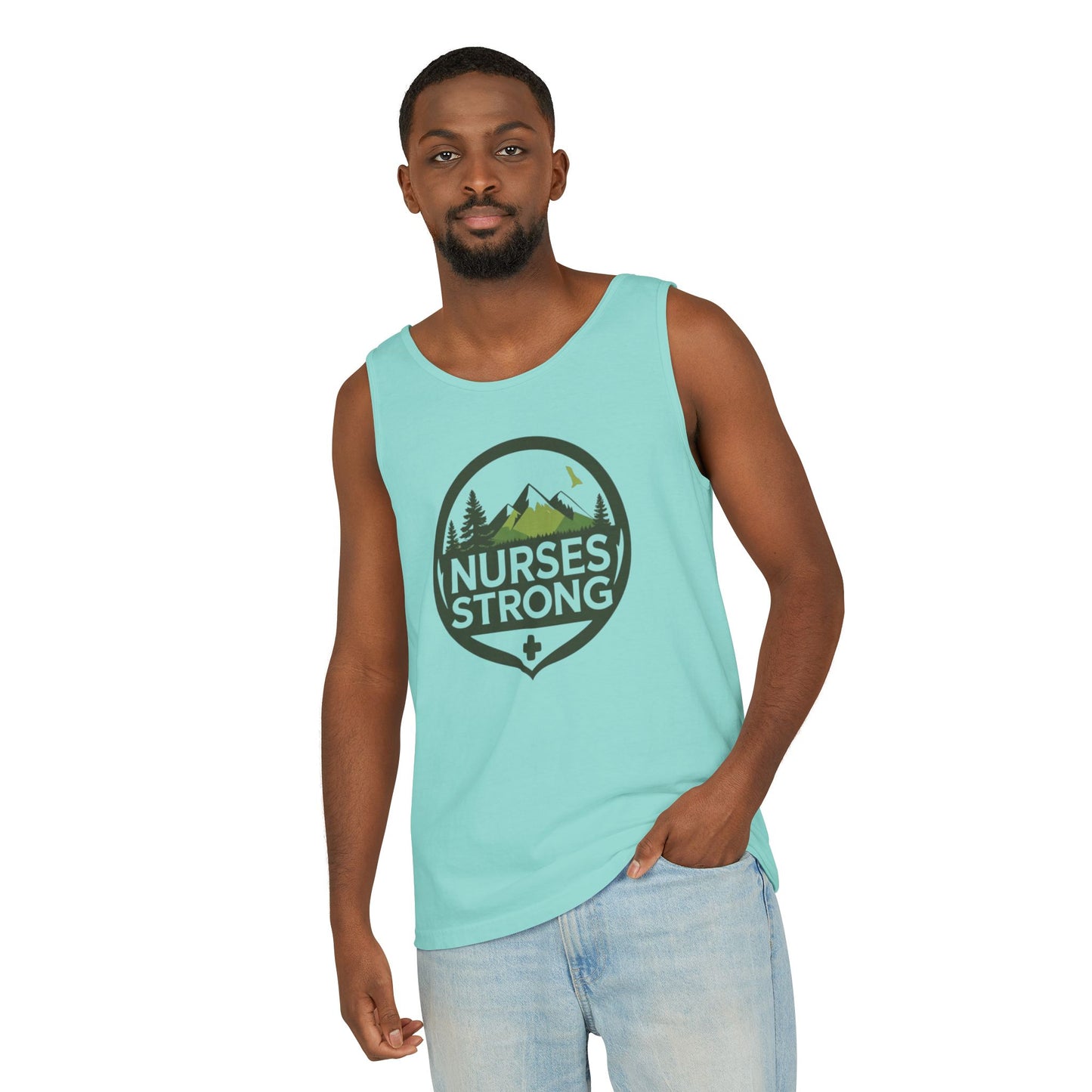 Nurses Strong Tank Top, Inspirational Relaxed Fit Sleeveless Shirt, Gifts for Healthcare Workers, Summer Casual Wear, Appreciation Gift