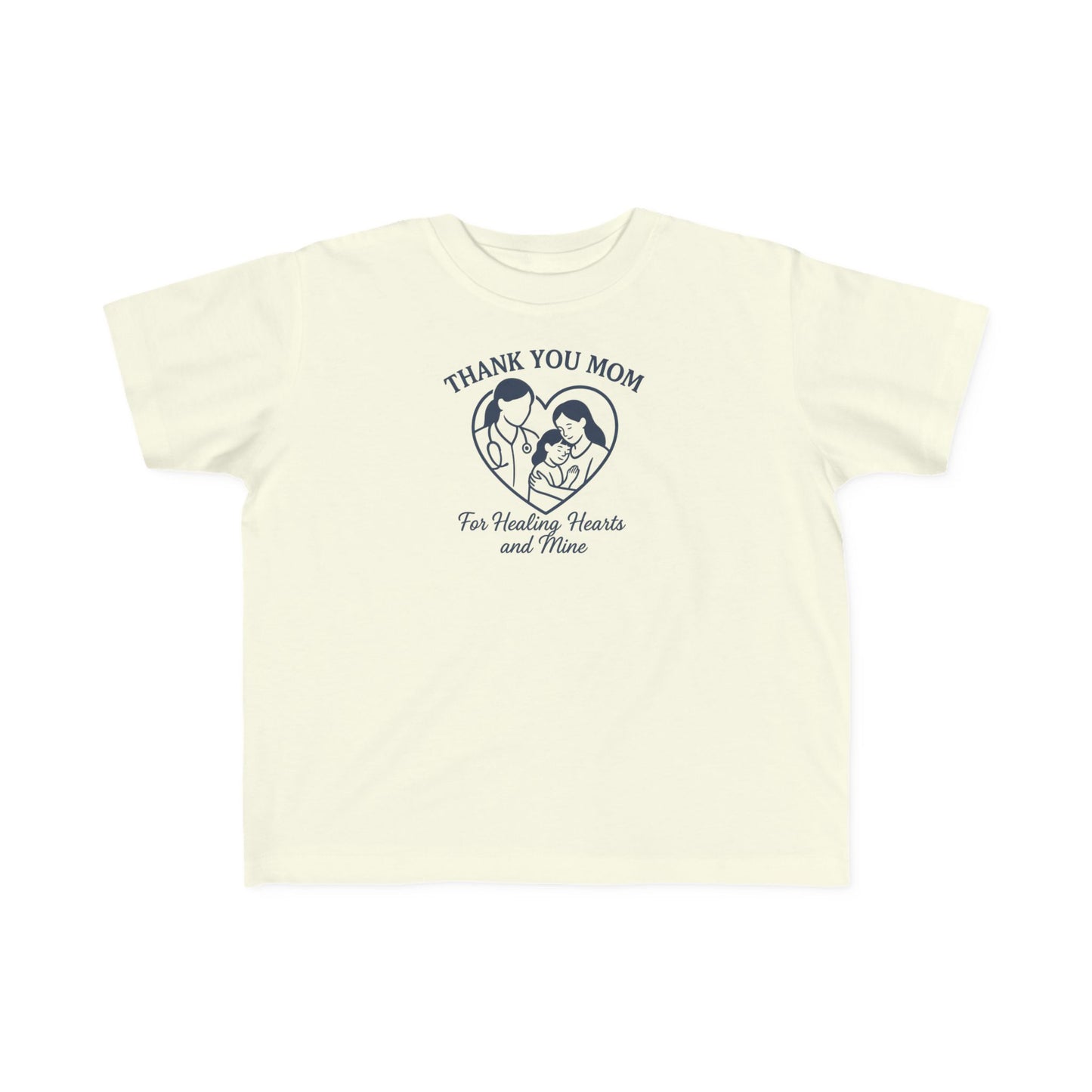 Toddler's Thank You Mom Tee, Cute Toddler Shirt, Kids' Gift for Mother's Day, Birthday Party Outfit, Comfy Jersey T-Shirt