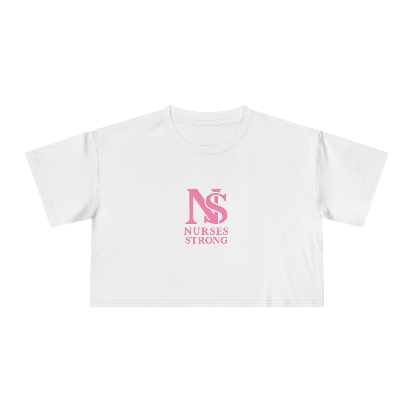 Nurses Strong Women's Crop Tee | Cute Nurse Top, Gift for Nurses, Nursing Graduation Shirt, Medical Apparel, Inspirational T-Shirt