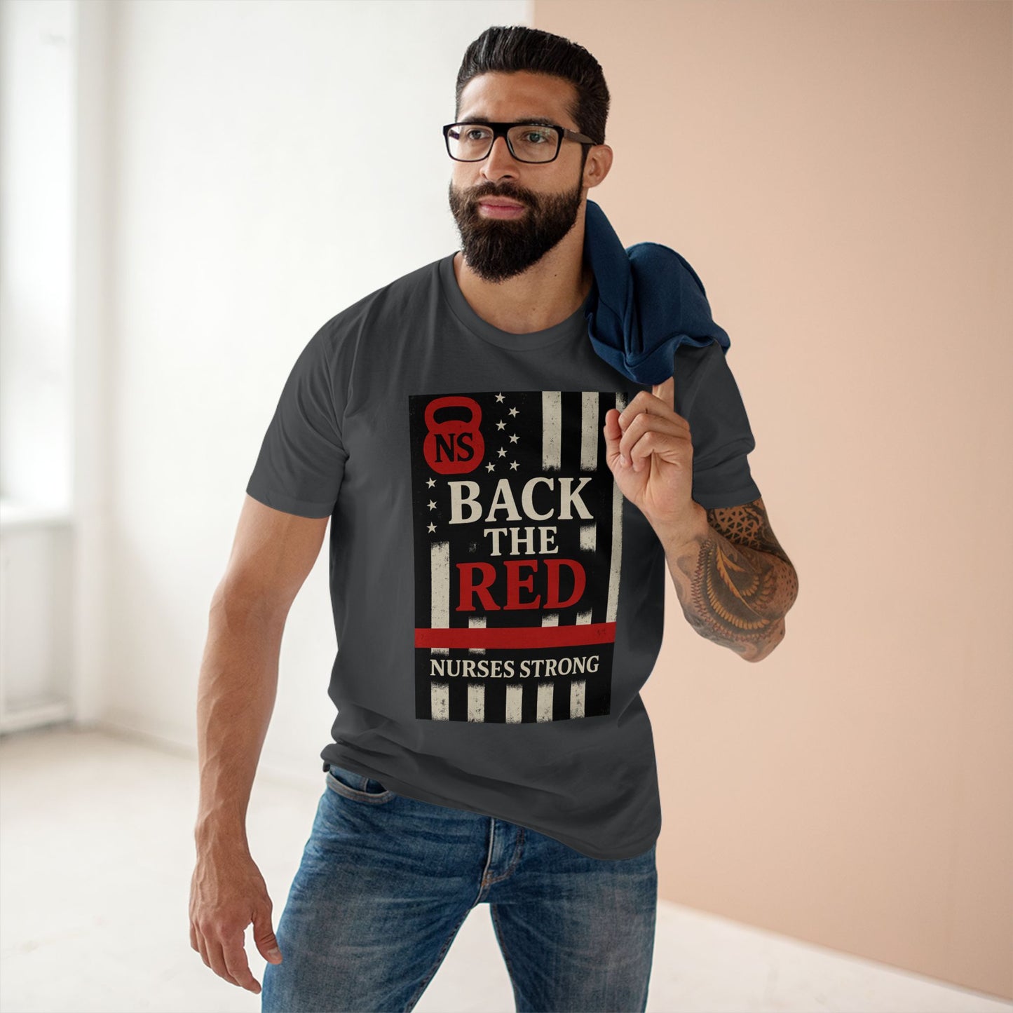 Back the Red Nurses Strong Tee