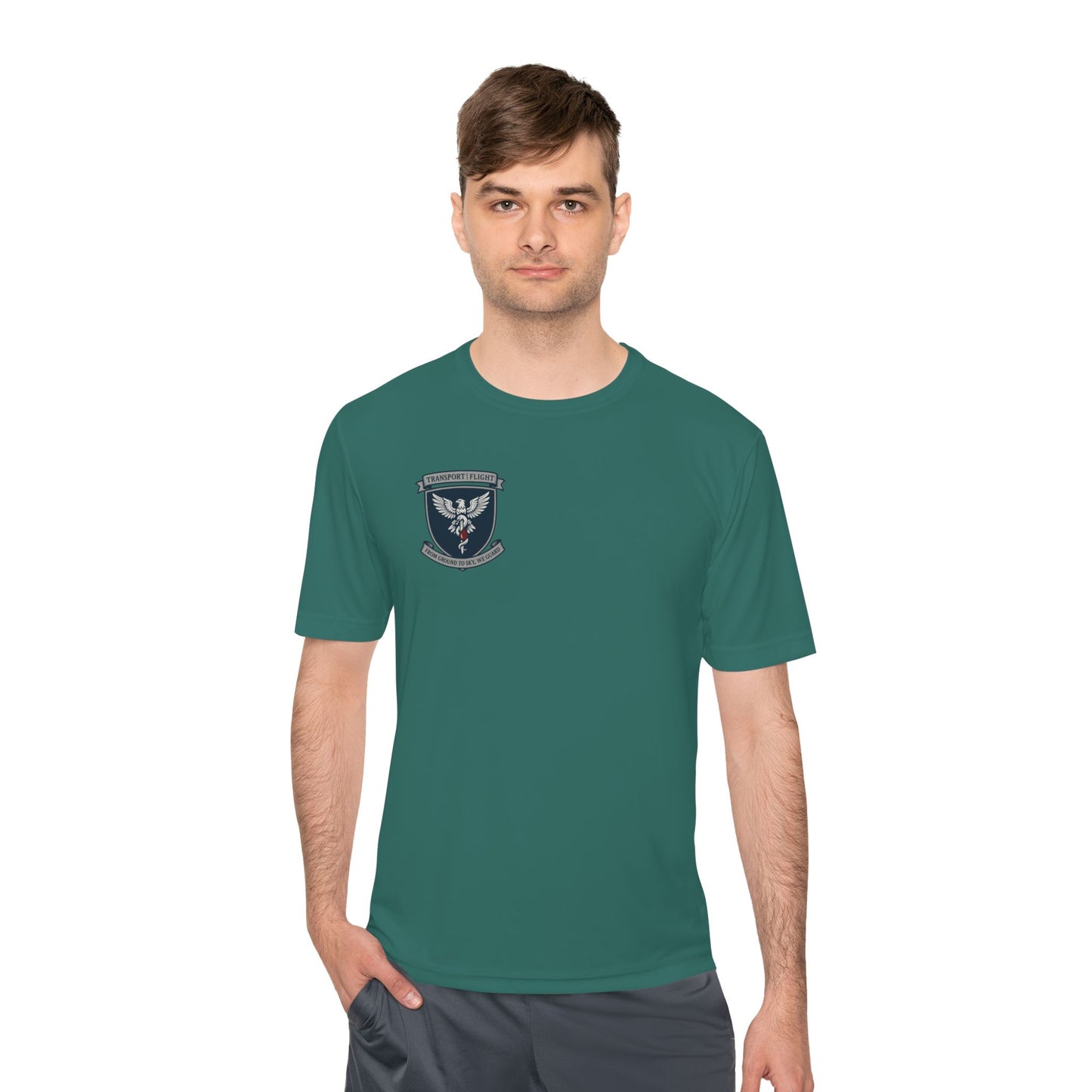 Transport/Flight Moisture Wicking Tee - Comfortable Athletic Shirt, Fitness Wear, Active Lifestyle, Sports Apparel, Workout Top