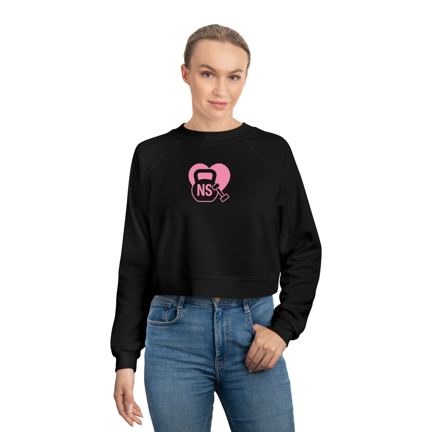 Nurses Strong Cropped Fleece Pullover, Women's Fitness Sweater, Stylish Nurse Gift, Motivational Workout Top, Cozy Athletic Wear