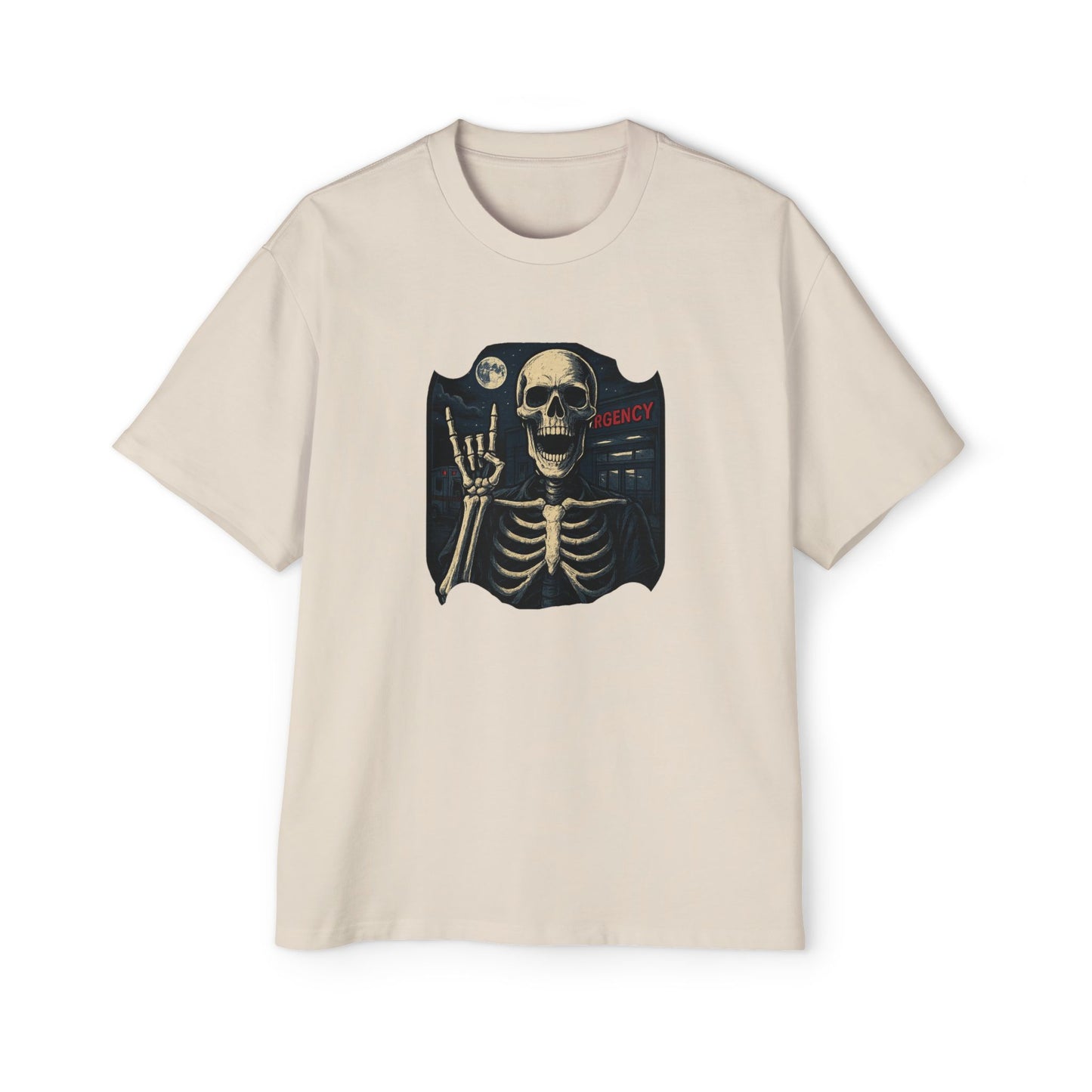 Skeleton Rocker Oversized Tee