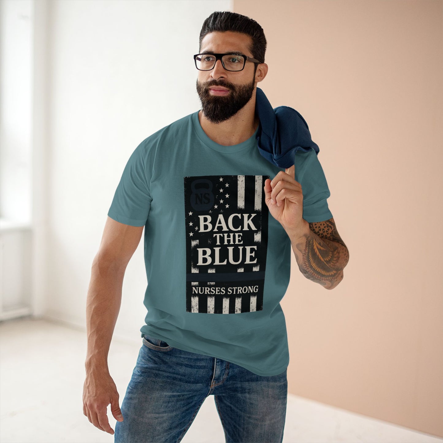 Back the Blue, Nurse Support Tee, Casual Wear