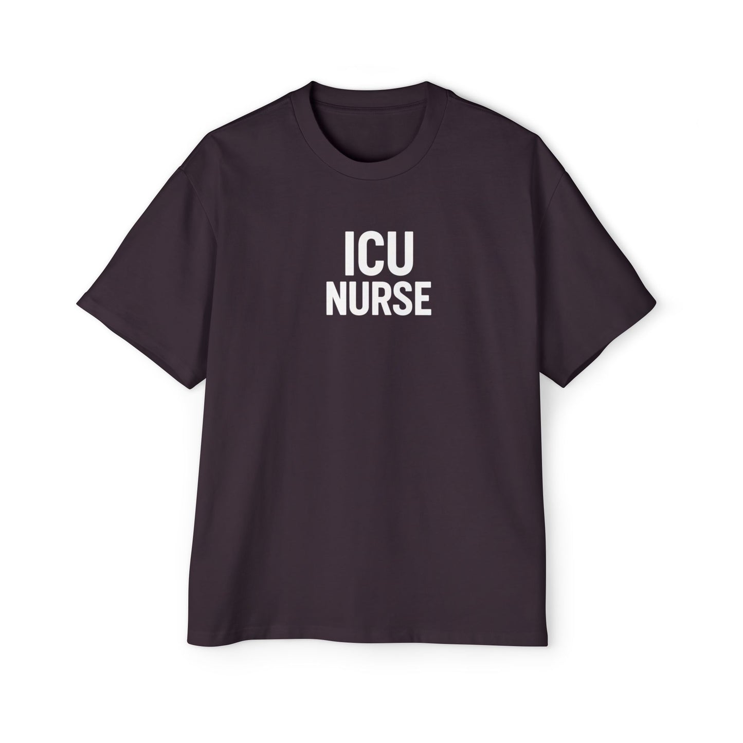 ICU Nurse Oversized Tee - Unisex Nurse Shirt, Gift for Healthcare Workers, Nurse Appreciation, Casual Wear, Red T-Shirt