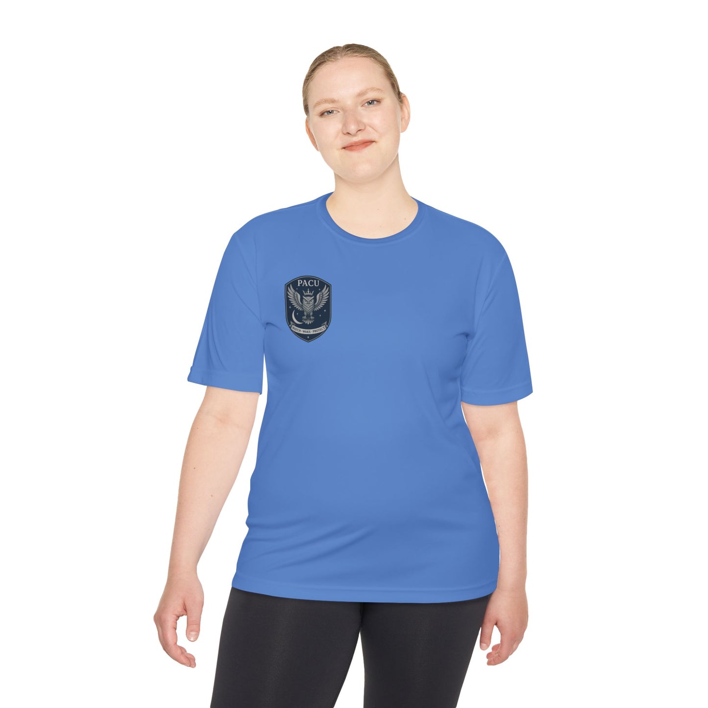 PACU Sigil Wicking Tee with PACU Eagle Emblem, Lightweight Athletic Shirt, Outdoor Activewear, Gym Tee, Perfect for Sports and Training