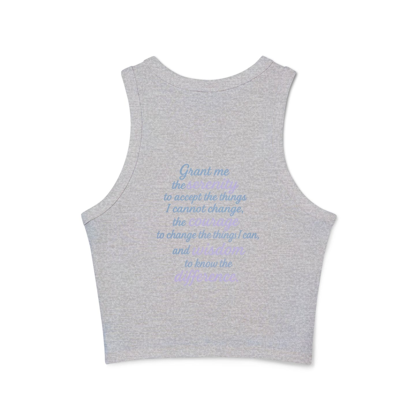 Empowering Infinity Women's Racer Tank Top with  | Yoga Top, Summer Wear, Casual Outfit, Gift for Her, Fitness Apparel
