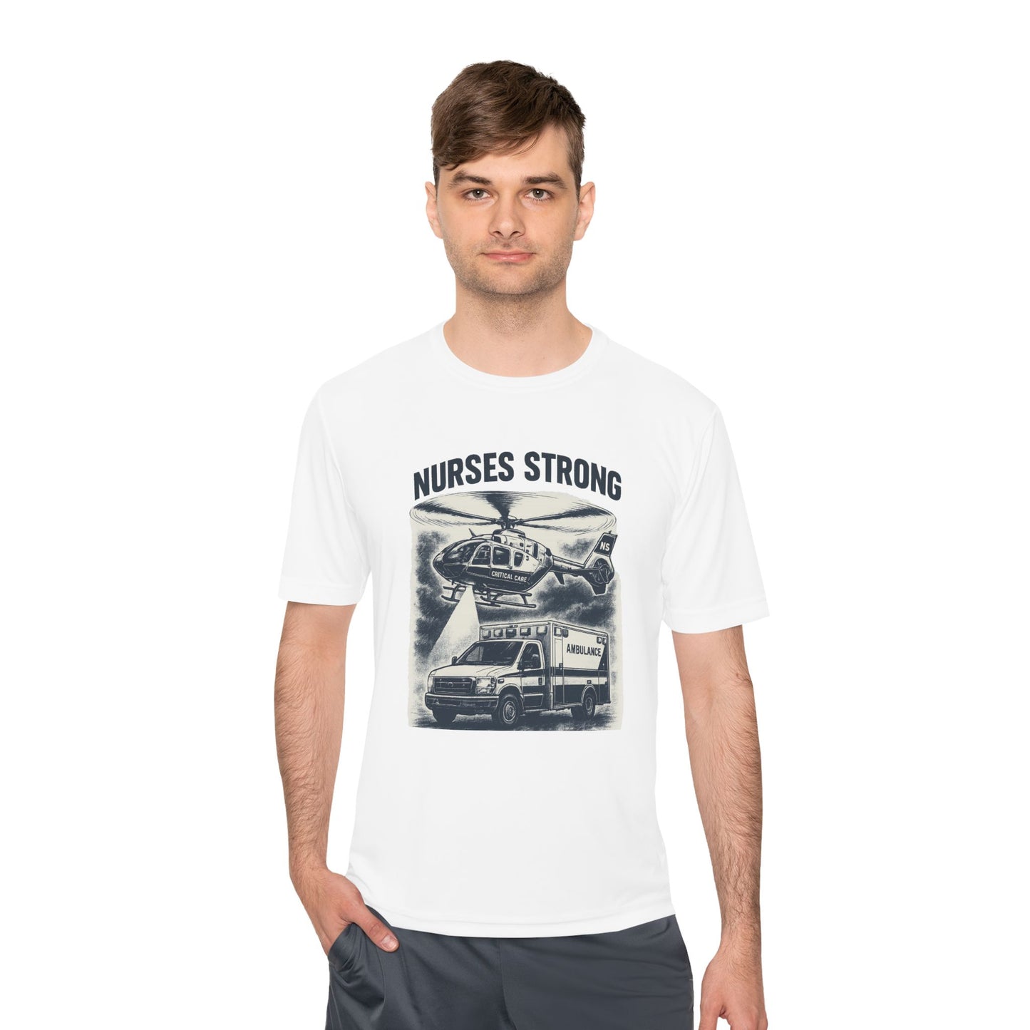 Nurses Strong CC Moisture Wicking Performance Tee