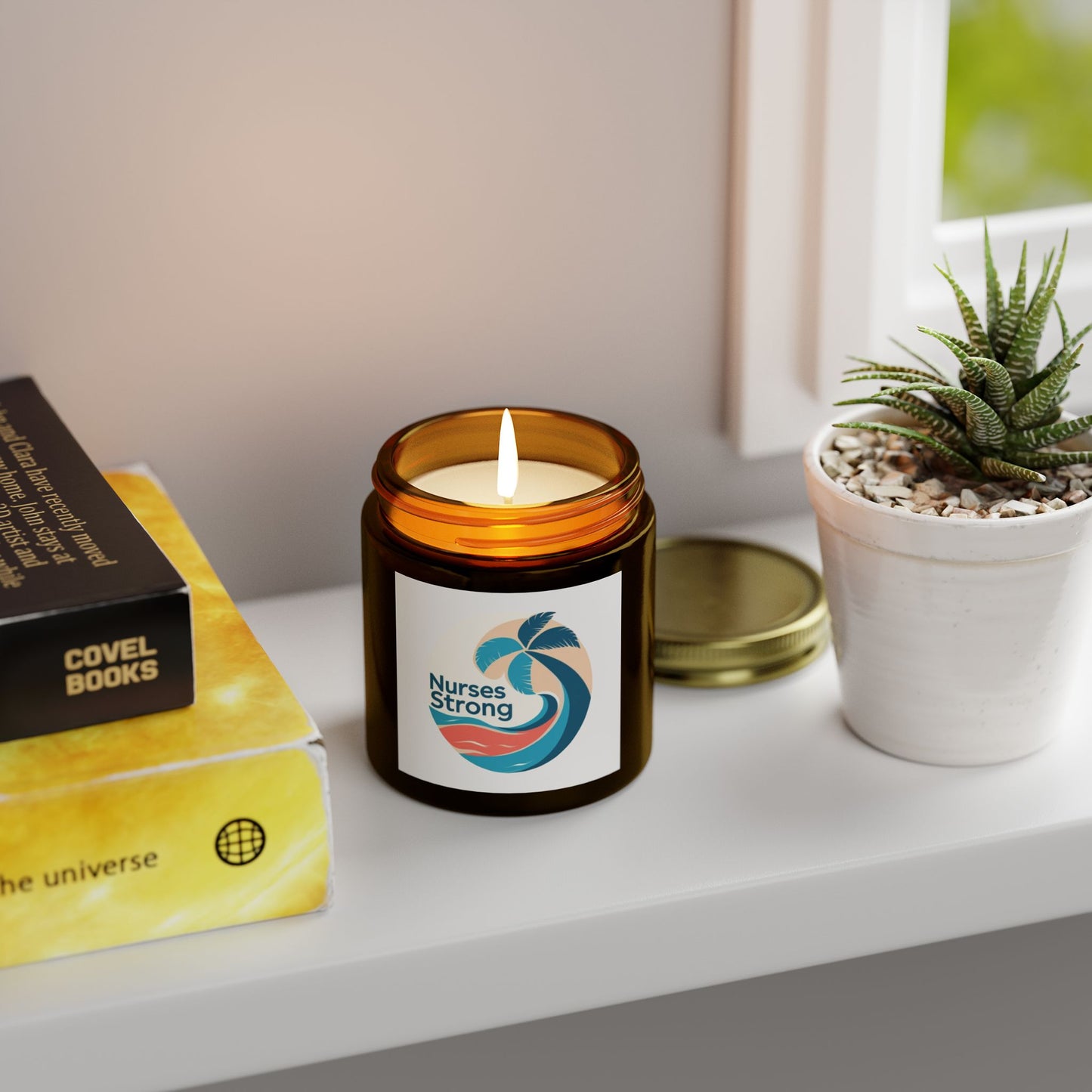Nurses Strong Scented Candle, Aromatherapy Gift for Healthcare Workers, Relaxation, Stress Relief, Support, Self-Care