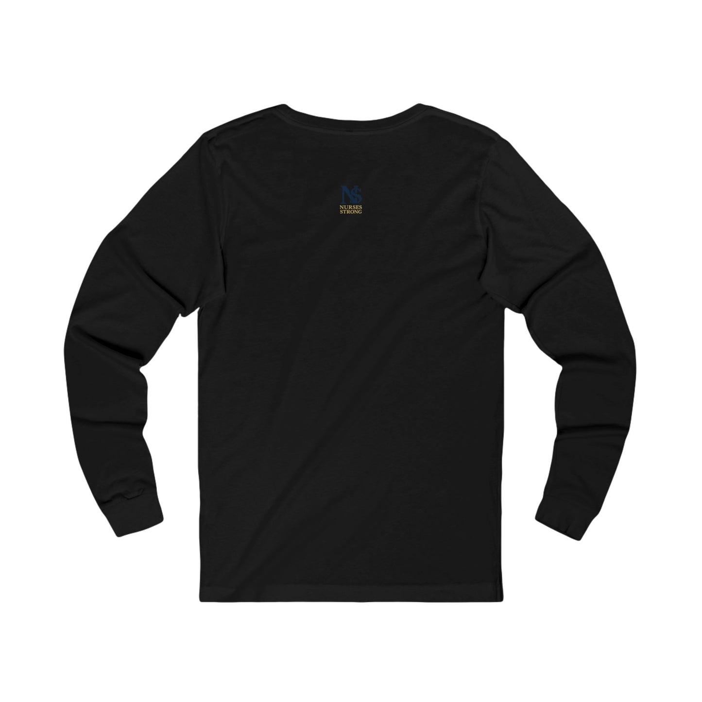 Blue Tan NSLong Sleeve Tee, Unisex Jersey Tee for Nurses