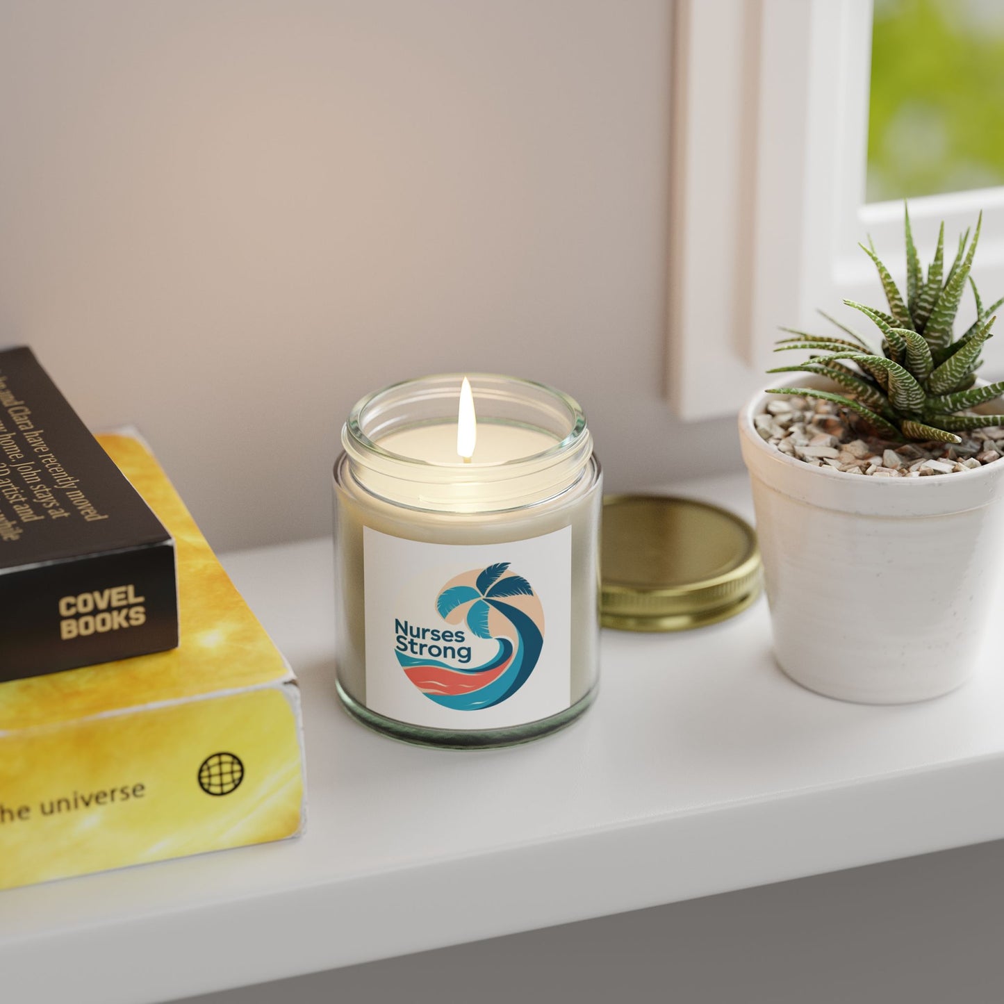 Nurses Strong Scented Candle, Aromatherapy Gift for Healthcare Workers, Relaxation, Stress Relief, Support, Self-Care