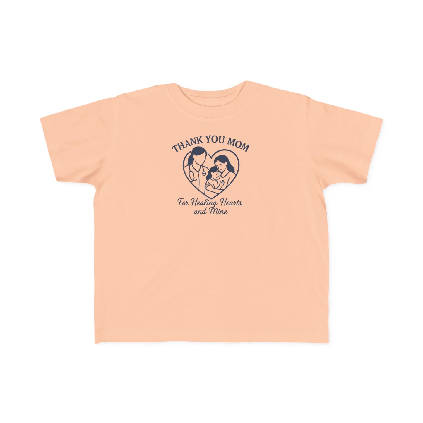 Toddler's Thank You Mom Tee, Cute Toddler Shirt, Kids' Gift for Mother's Day, Birthday Party Outfit, Comfy Jersey T-Shirt