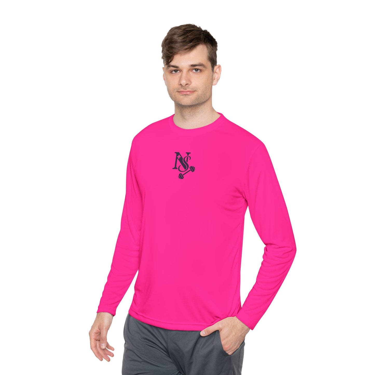 DB Cross Fitness Long Sleeve Tee, Gym Shirt, Workout Apparel, Weightlifting Top, Casual Sportswear, Active Lifestyle Clothing