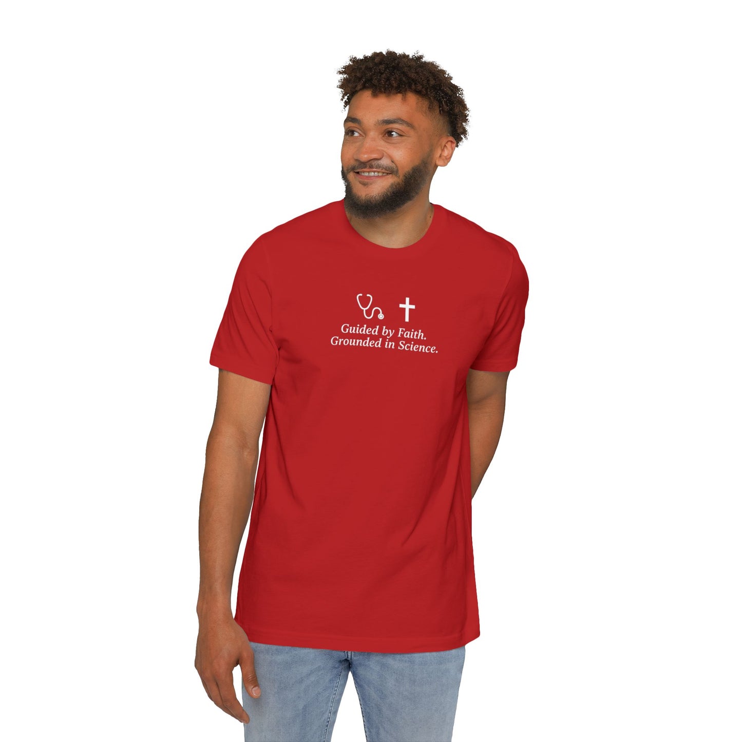 Faith and Science T-Shirt | Casual Wear, USA-Made