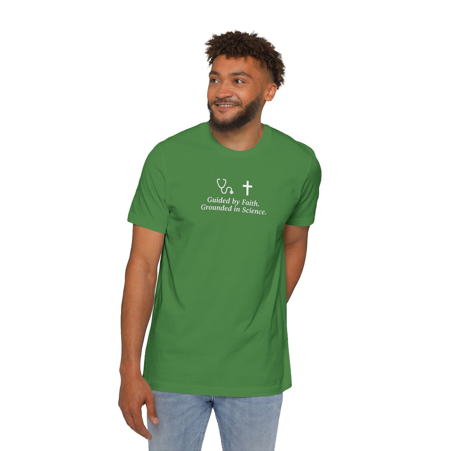Faith and Science T-Shirt | Casual Wear, USA-Made