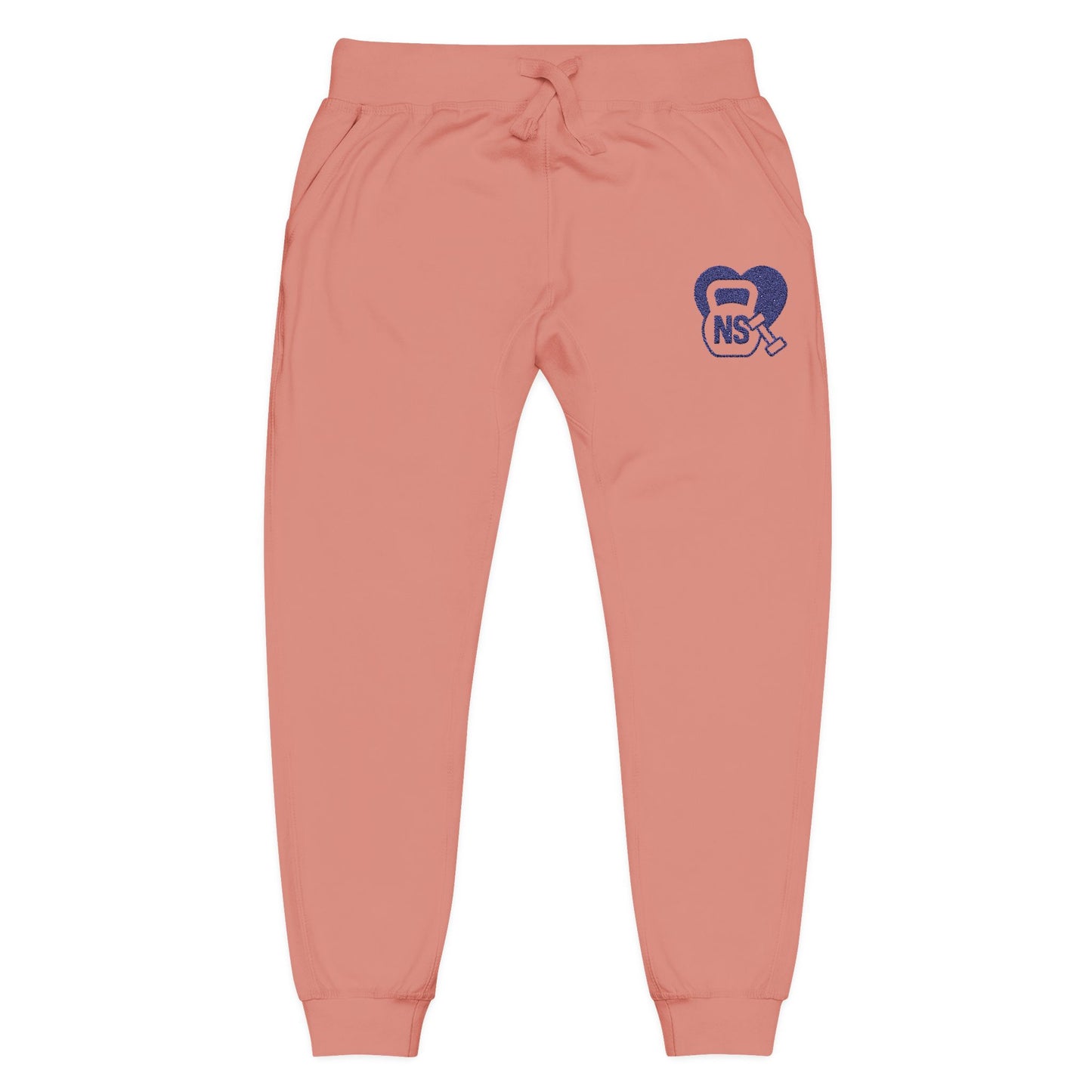 Cozy Embroidered Unisex Fleece Sweatpants, Comfortable Lounge Pants, Perfect for Relaxing, Gifts for Him/Her, Casual Style, Everyday Wear