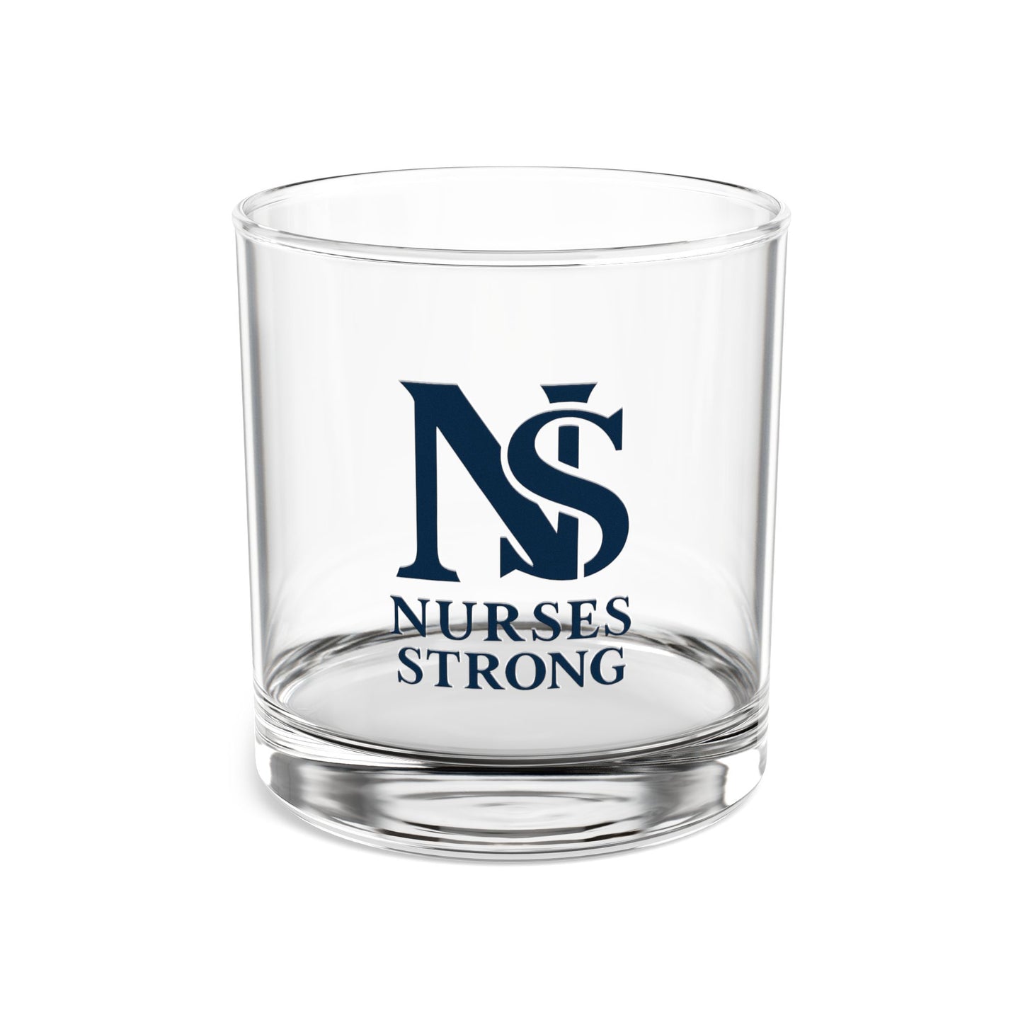 Nurses Strong Rocks Glass, 10oz Drinking Glass, Personalized Gift, Unique Nurse Appreciation, Barware for Nurses