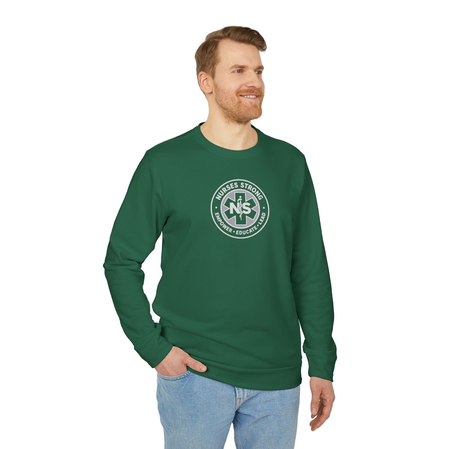 Adidas Caduceus Cozy Unisex Fleece Sweatshirt for Everyday Comfort, Streetwear Style, Casual Wear, Gift for Him/Her, Trendy Outerwear