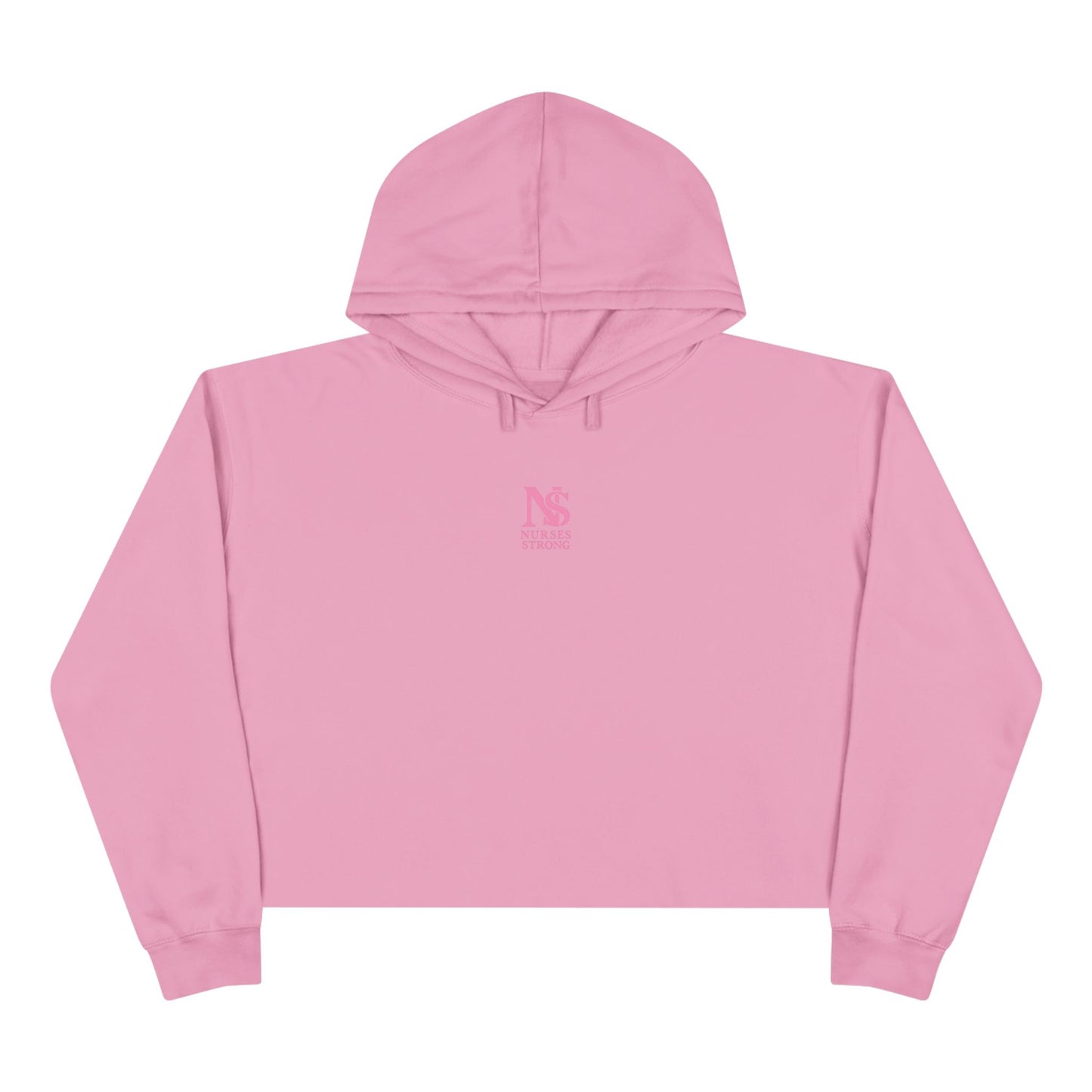 Nurses Strong Crop Hoodie | Empowering Workwear, Gift for Nurses, Fitness Apparel, Cozy Lounge Top, Inspirational Clothing
