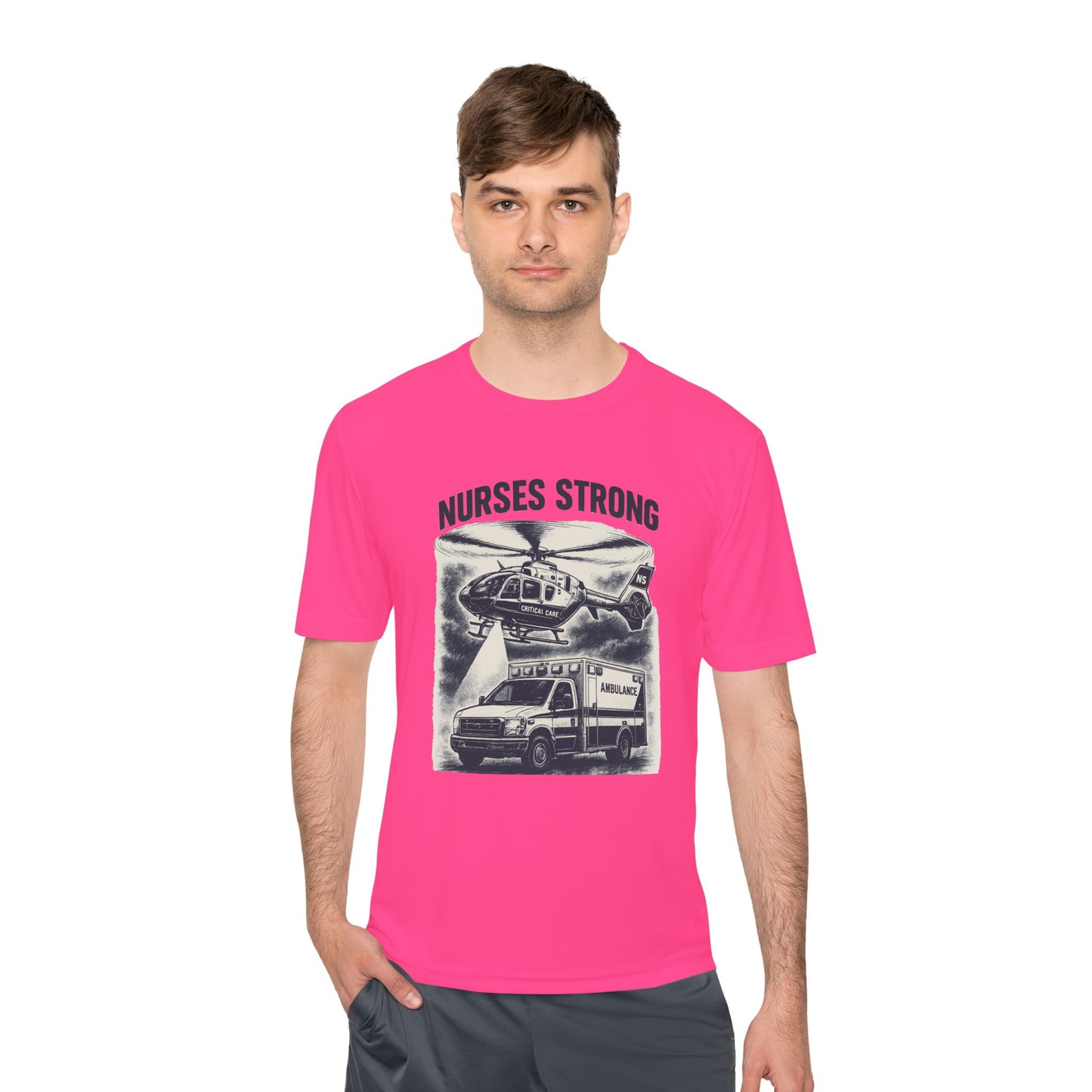 Nurses Strong CC Moisture Wicking Performance Tee