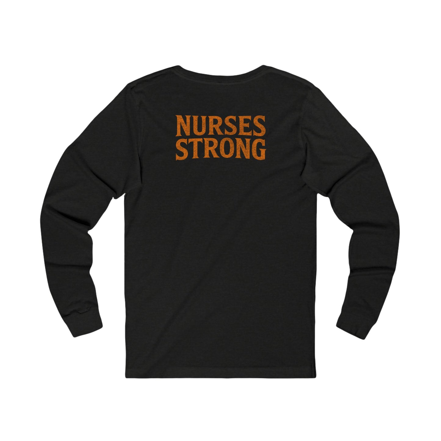 NS Skellington  Long Sleeve Tee, Unisex Tee for Nurses, Halloween Apparel, Gift for Nurses, Fall Fashion