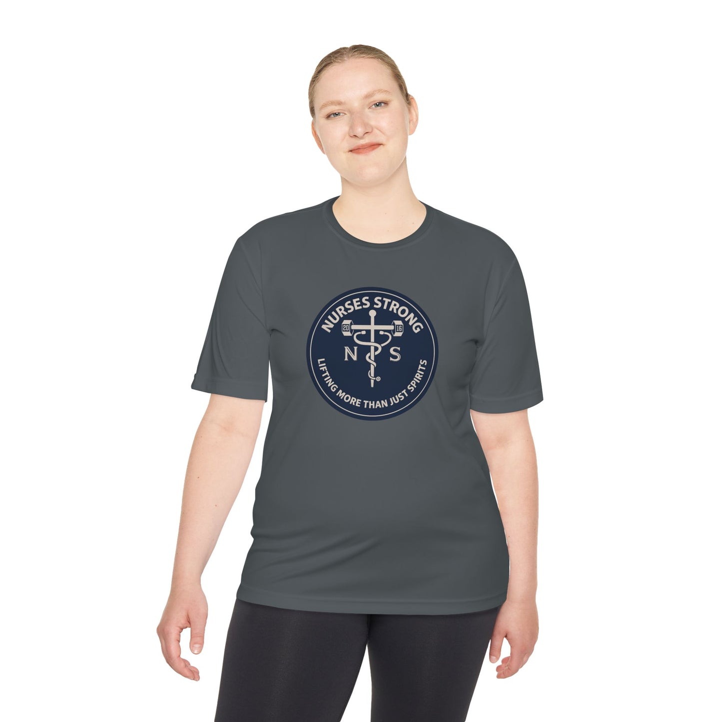 Nurses Strong Performance Tee | Gift for Healthcare Workers, Athletic Shirt, Appreciation Gift, Fitness Apparel, Nursing Student Tee