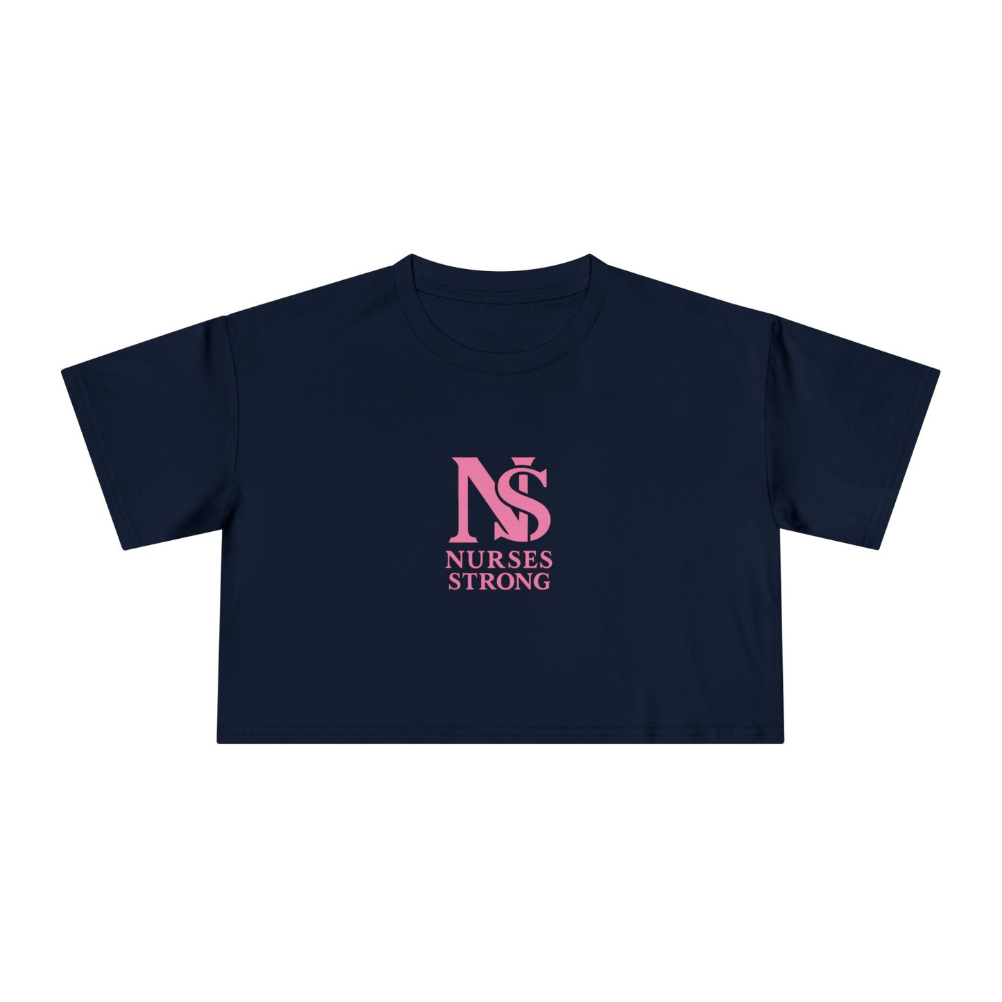 Nurses Strong Women's Crop Tee | Cute Nurse Top, Gift for Nurses, Nursing Graduation Shirt, Medical Apparel, Inspirational T-Shirt