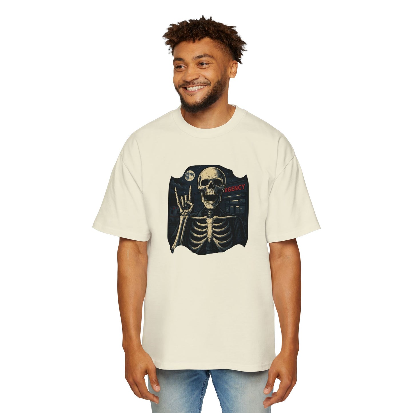 Skeleton Rocker Oversized Tee