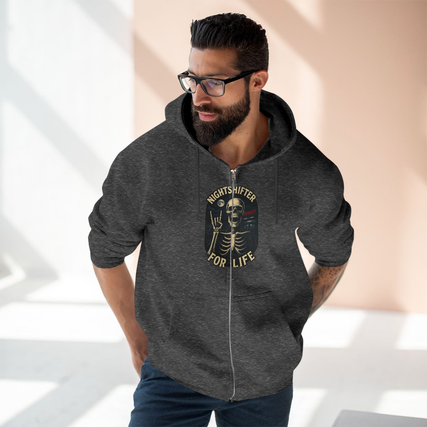 Life Shifter for Life Zip Up Hoodie for Life, Unisex Hoodie, Halloween Fashion, Casual Wear, Trendy Sweatshirt