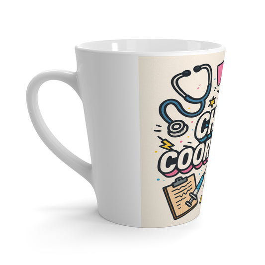 Chaos Coordinator Latte Mug - Perfect Gift for Teachers, Nurses, or Busy Moms, Fun Coffee Mug, Office Cup, Organizational Gift