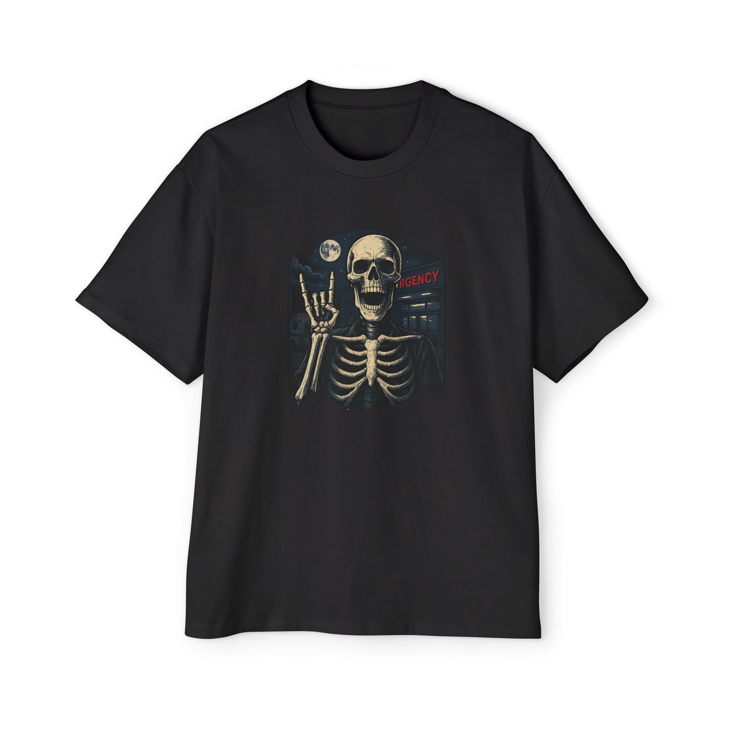 Skeleton Rocker Oversized Tee