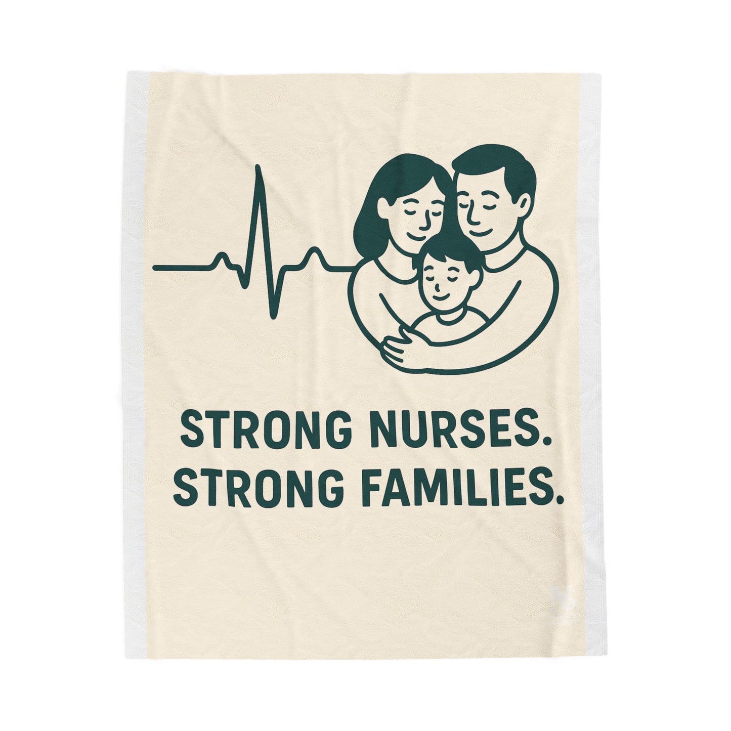 Nurse Appreciation Plush Blanket: Strong Nurses, Strong Families | Cozy Gift for Healthcare Workers, Nursing Graduation, Medical [...]