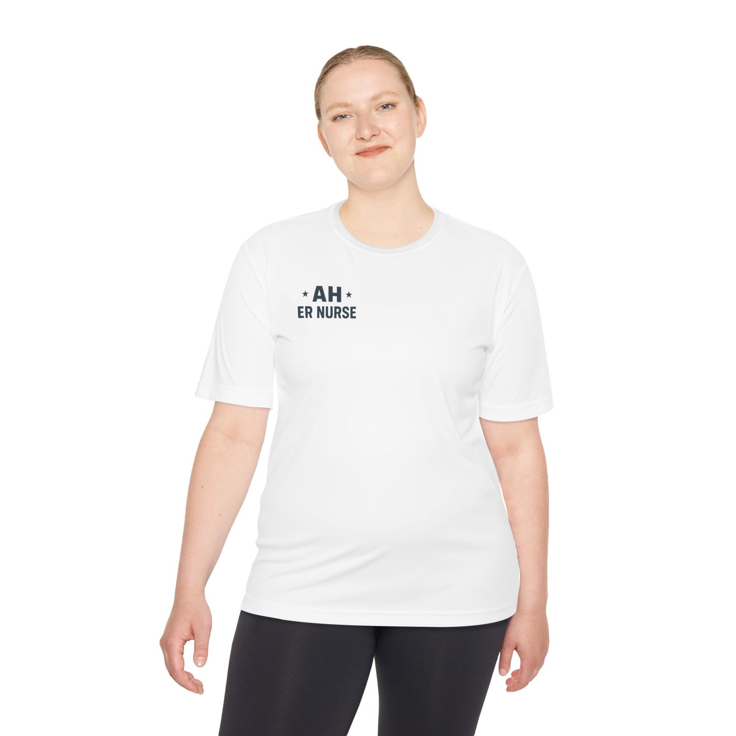 AH ER Moisture-Wicking T-Shirt for Healthcare Workers, Gifts for Nurses, Fitness Shirt, Hospital shirt, Nursing Essentials