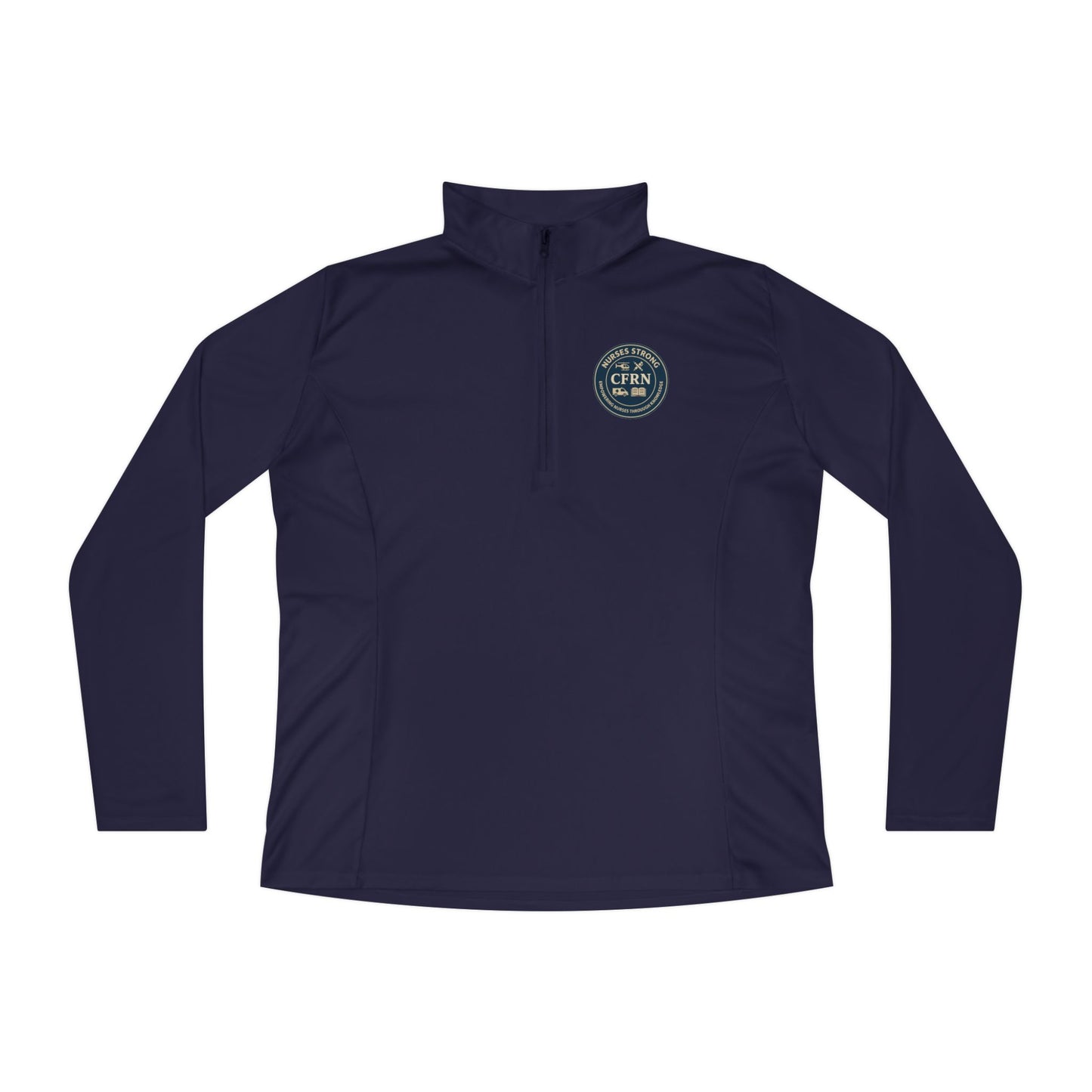CFRN Ladies Quarter-Zip Pullover for Casual Comfort, Athletic Wear, Gift for Her, Outdoor Activities, Cozy Layering