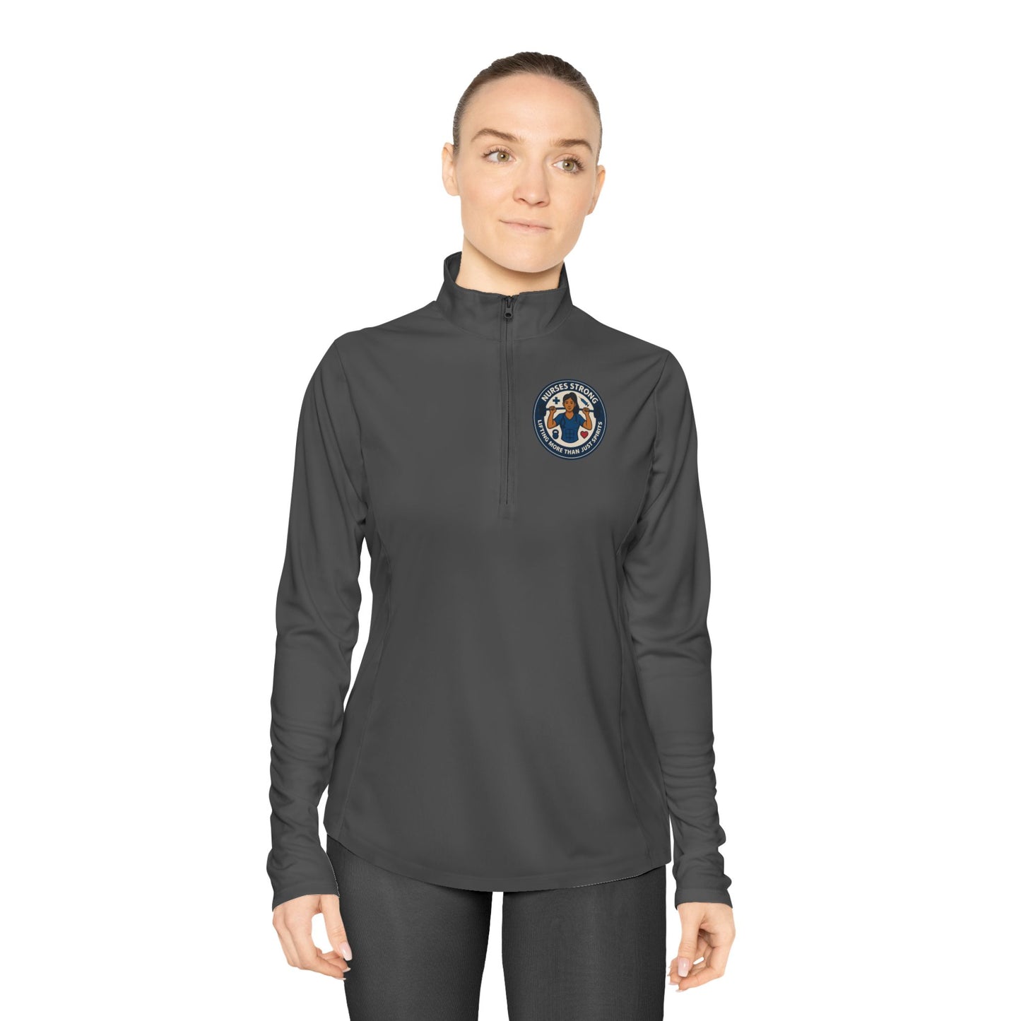Ladies Quarter-Zip Pullover Sweater, Cozy Sportswear, Stylish Activewear, Perfect for Fall, Great Gift for Her, Casual Outing Outfit