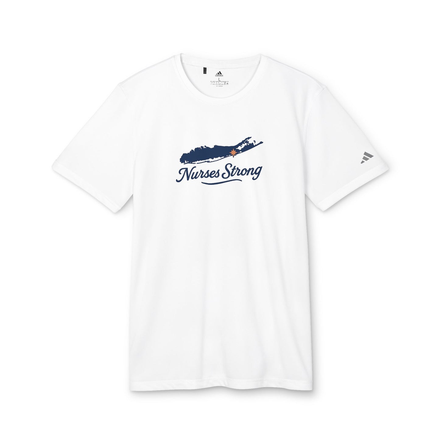 LI Strong NS Adidas Sports Tee, Casual, Activewear, Fitness Gift, Workout Clothing