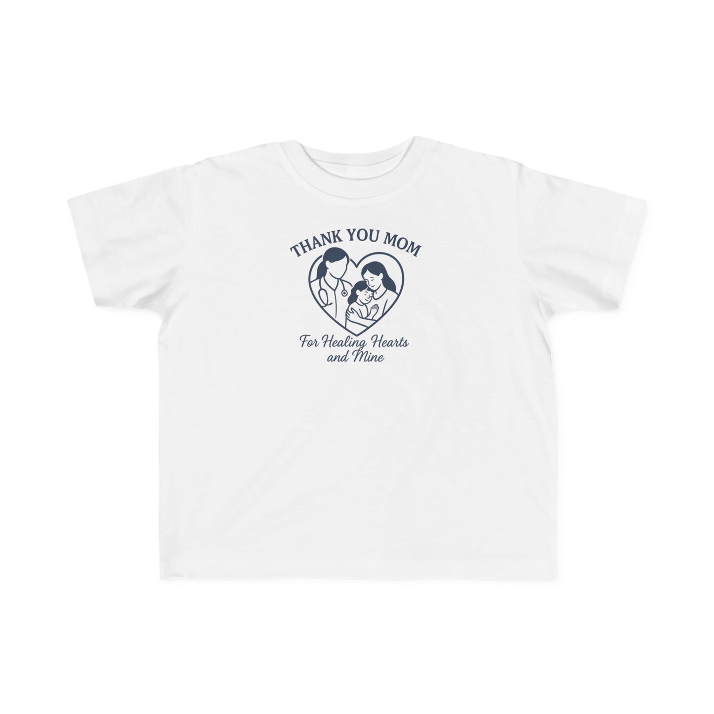 Toddler's Thank You Mom Tee, Cute Toddler Shirt, Kids' Gift for Mother's Day, Birthday Party Outfit, Comfy Jersey T-Shirt