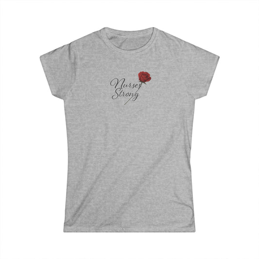 NS Rose Tee - Empowering Women's Softstyle Shirt, Appreciation Gift, [...]