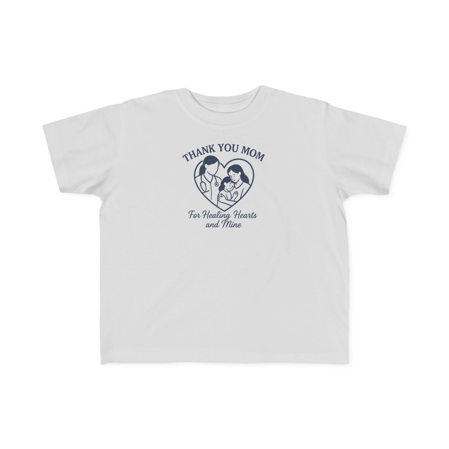 Toddler's Thank You Mom Tee, Cute Toddler Shirt, Kids' Gift for Mother's Day, Birthday Party Outfit, Comfy Jersey T-Shirt
