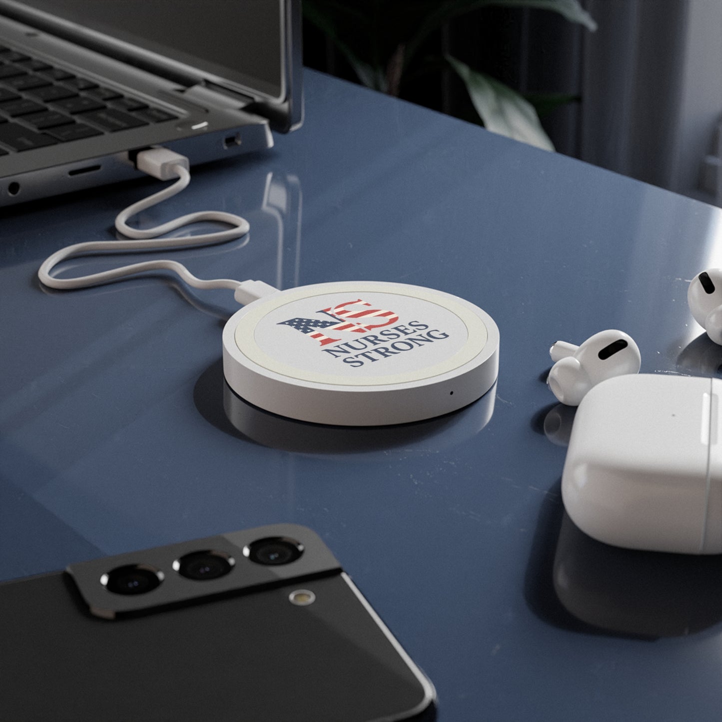RWB Charging Pad, Gift for Nurses, Quake Phone Charger, Strong Nursing Support, Medical Professional Accessories