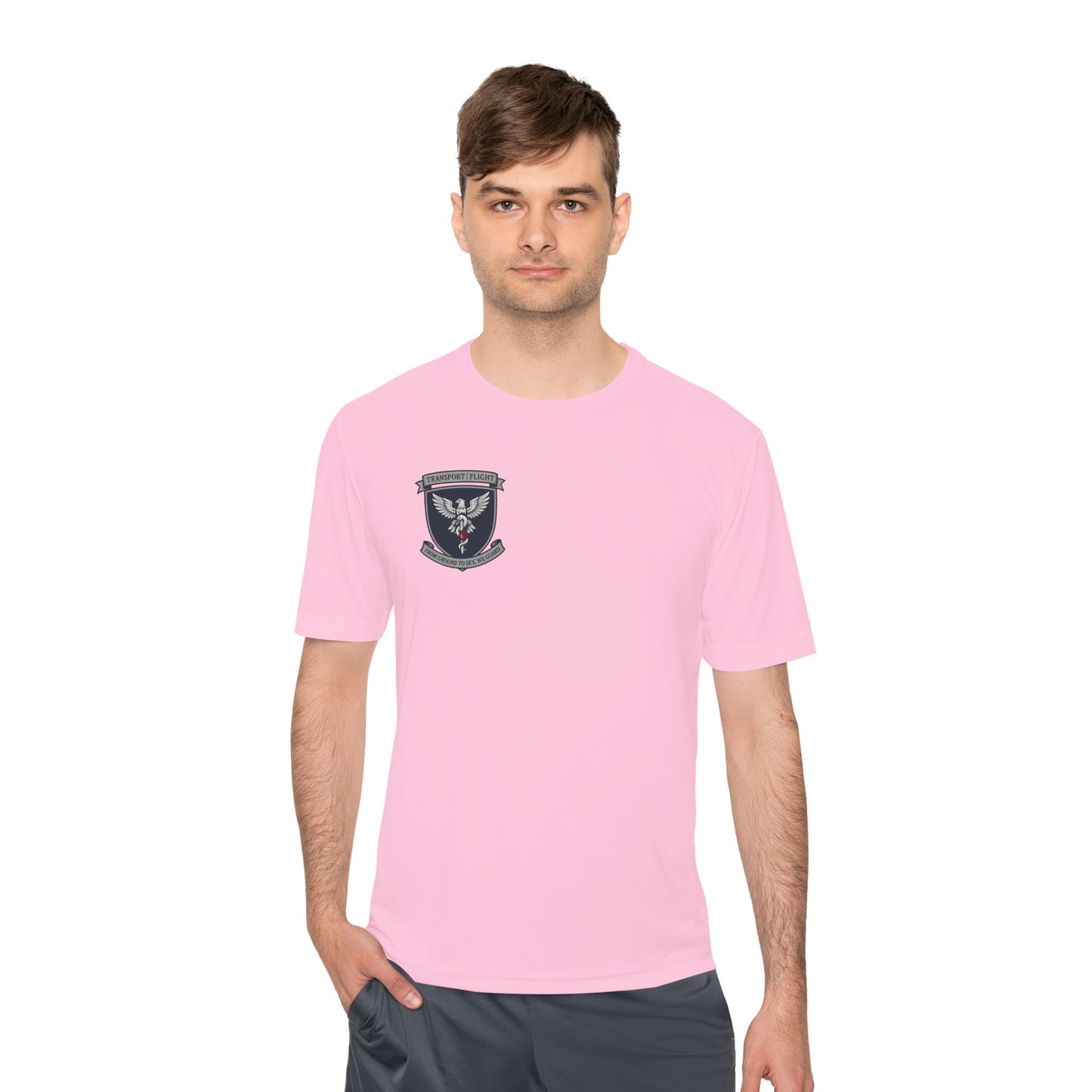 Transport/Flight Moisture Wicking Tee - Comfortable Athletic Shirt, Fitness Wear, Active Lifestyle, Sports Apparel, Workout Top