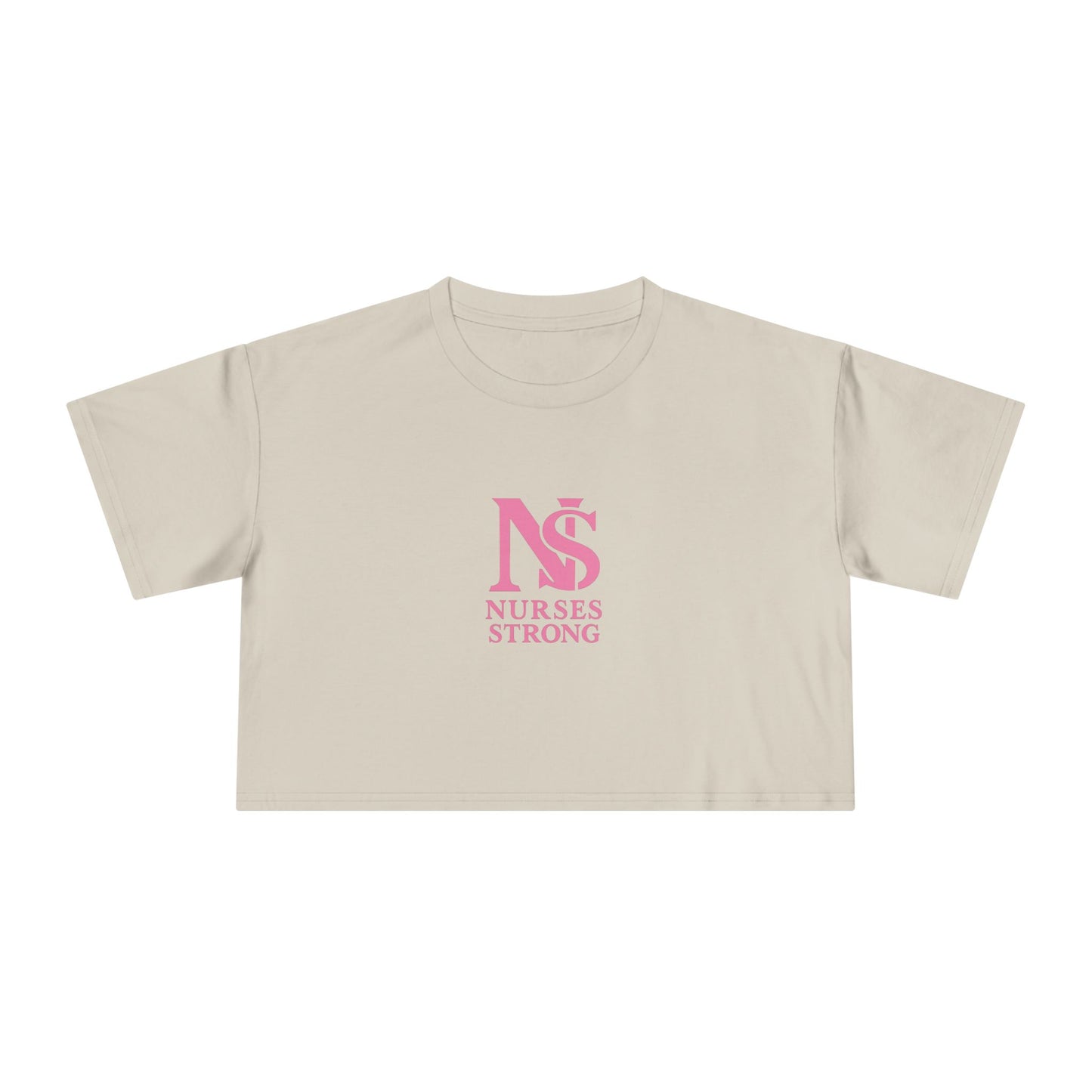 Nurses Strong Women's Crop Tee | Cute Nurse Top, Gift for Nurses, Nursing Graduation Shirt, Medical Apparel, Inspirational T-Shirt