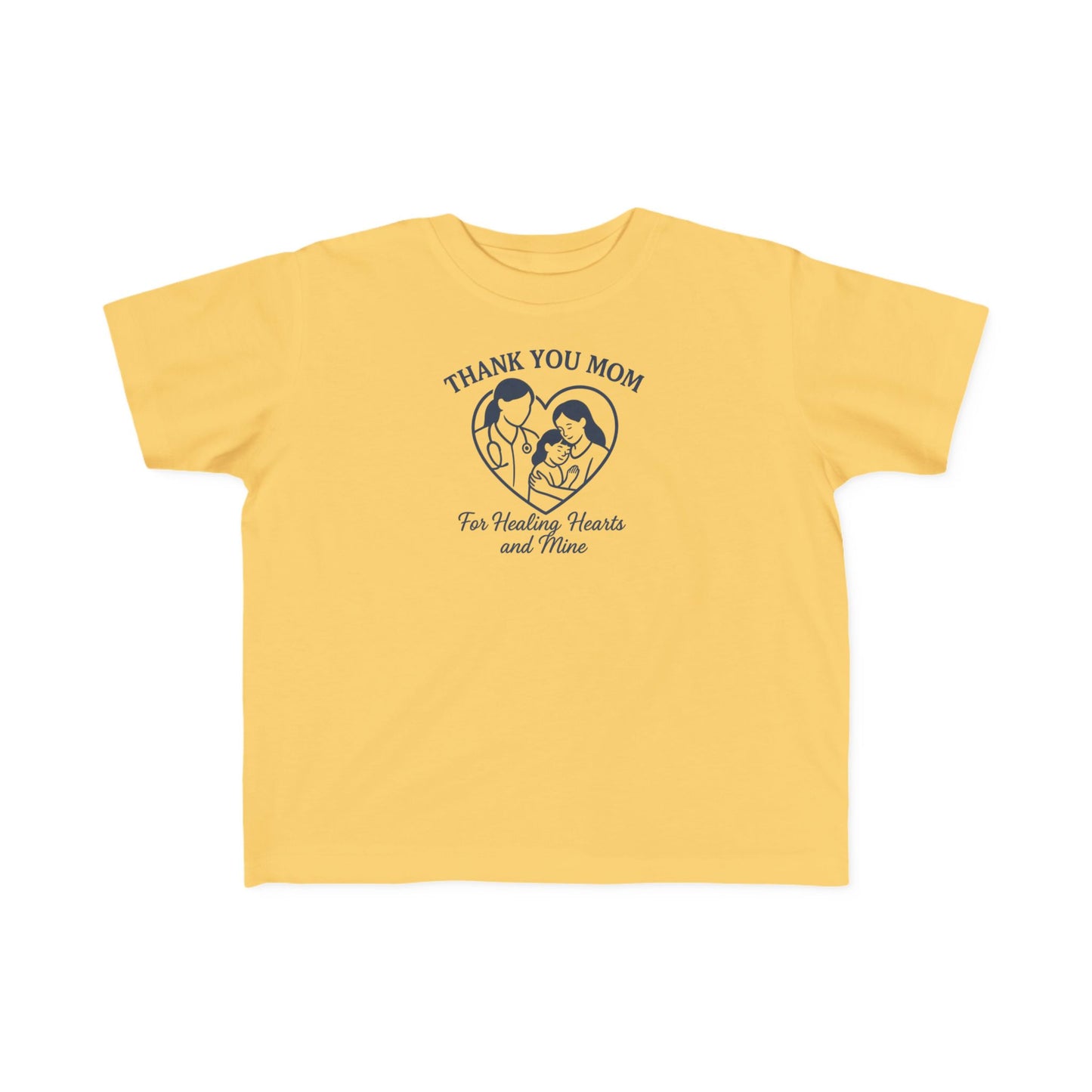 Toddler's Thank You Mom Tee, Cute Toddler Shirt, Kids' Gift for Mother's Day, Birthday Party Outfit, Comfy Jersey T-Shirt