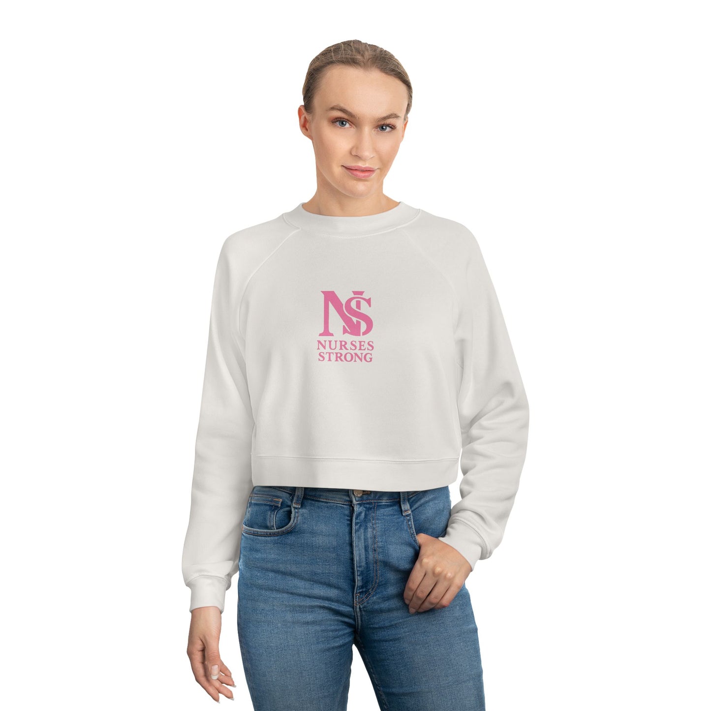 Nurse Strong Cropped Fleece Pullover, Nursing Gift, Casual Women's Sweater, Cozy Sweatshirt for Nurses, Hospital Appreciation Apparel, [...]